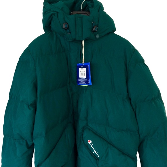 Champion Other - Champion Green Hooded Winter Puffer Coat Men's Small New $365